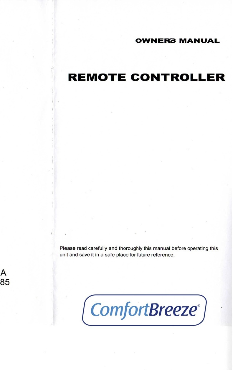 ComfortBreeze R71A/(C)E owner's manual