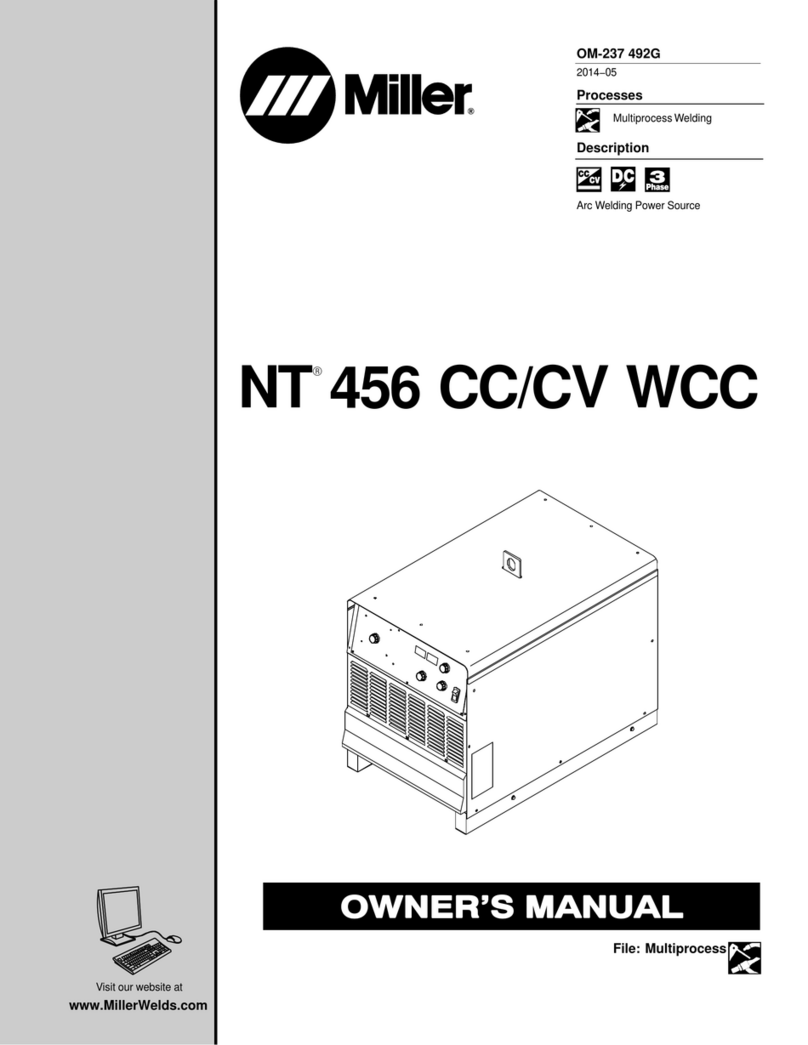 Miller NT 456 CC owner's manual
