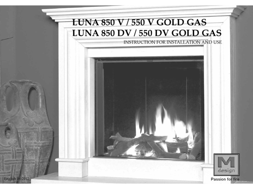 M Design Luna Gold 850 V Instructions for installation and use