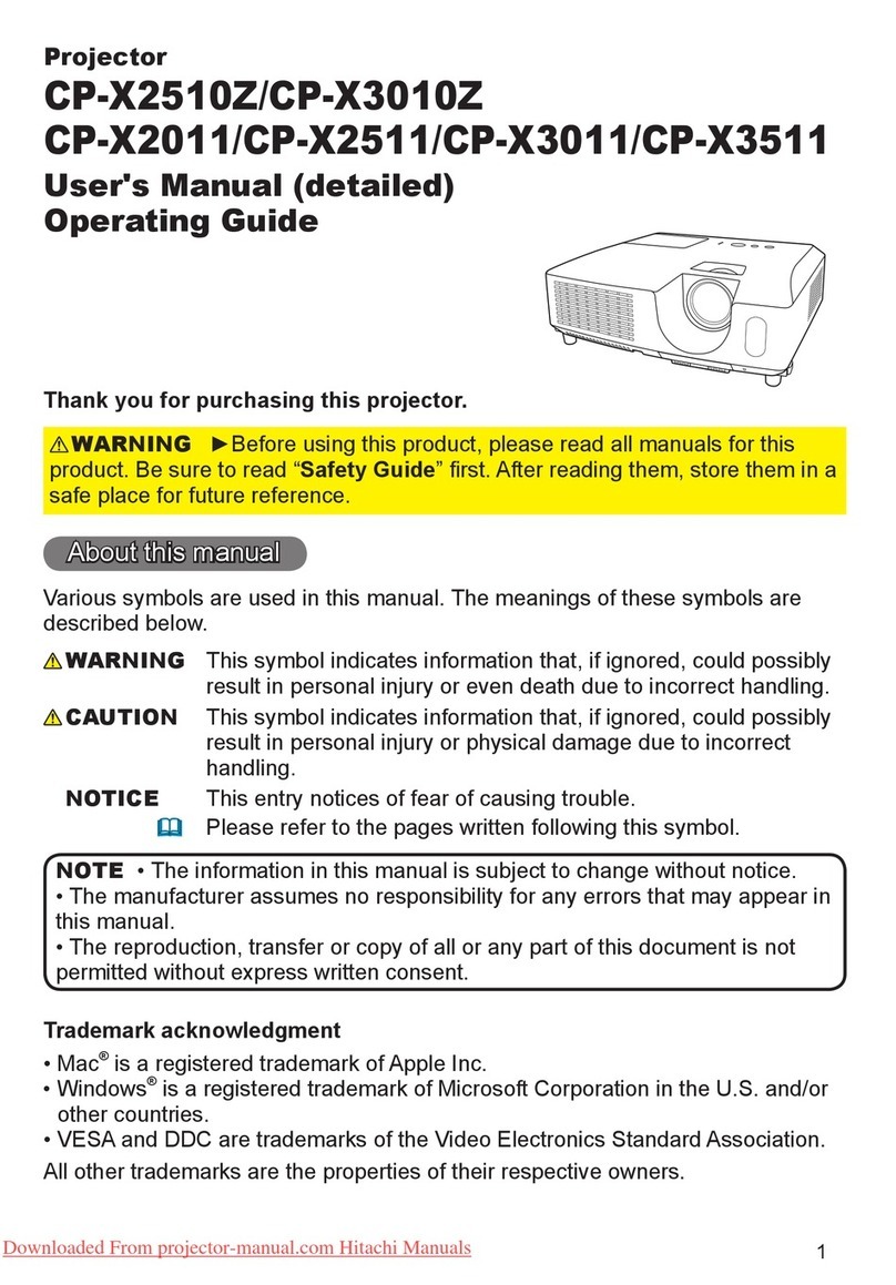 Hitachi CP-X2510Z and User manual