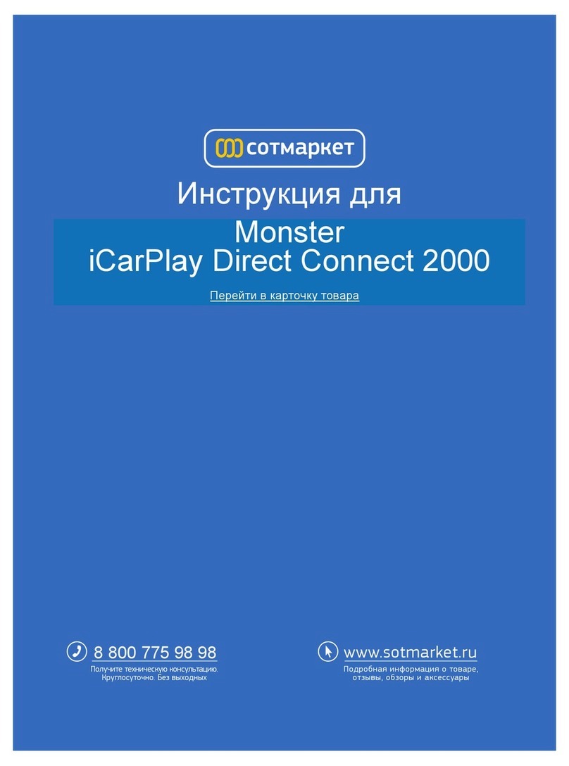 Monster iCarPlay Direct Connect 2000 User guide & warranty information