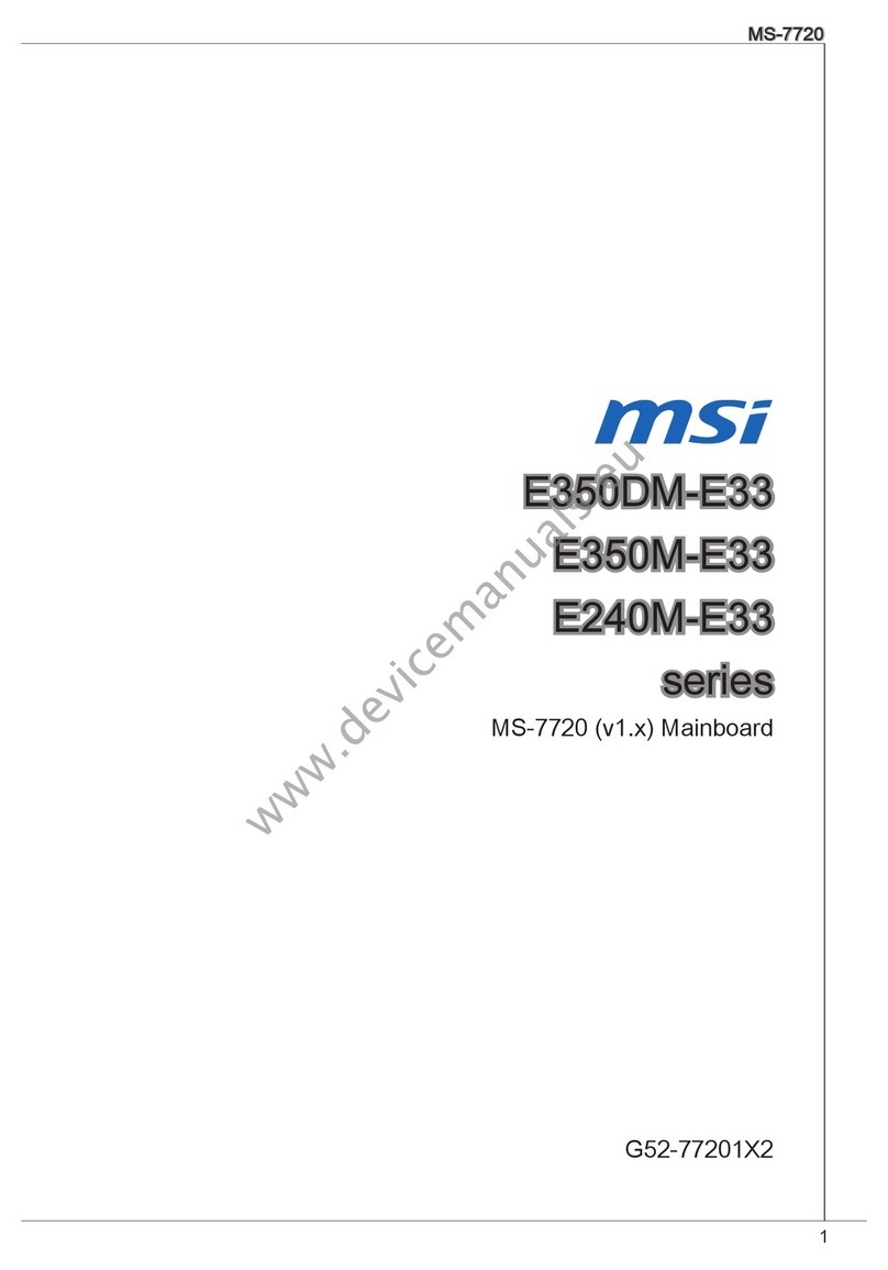 MSI E350DM-E33 series manual