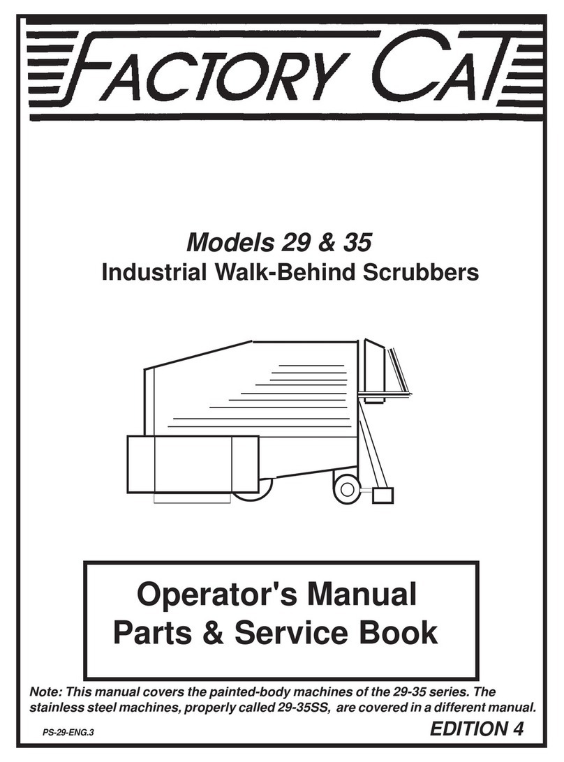 Factory Cat 29 Operator's manual & service book