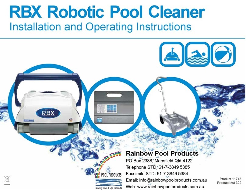Rainbow Pool Products RBX operating instructions