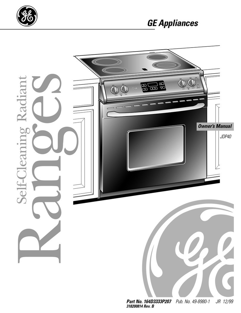 GE JDP40 User manual