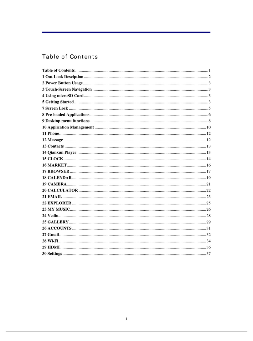 Giayee Android Tablet user manual