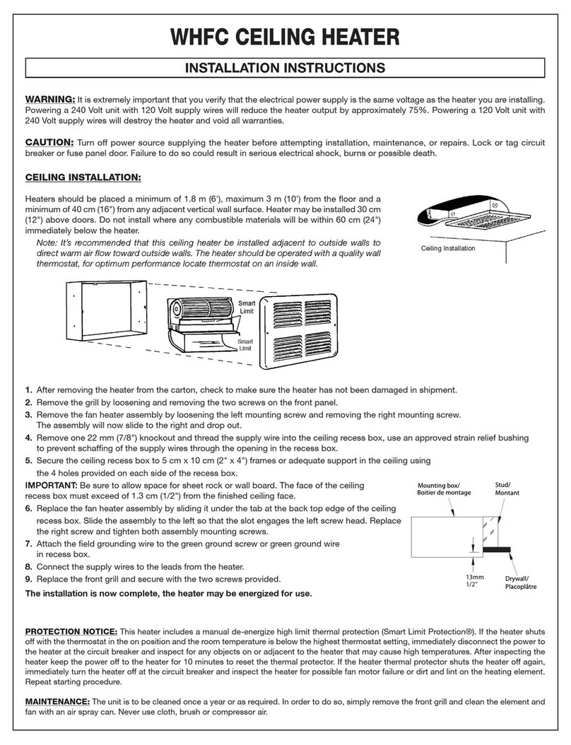 KING WHFC1205 installation instructions KING WHFC1205 installation instructions