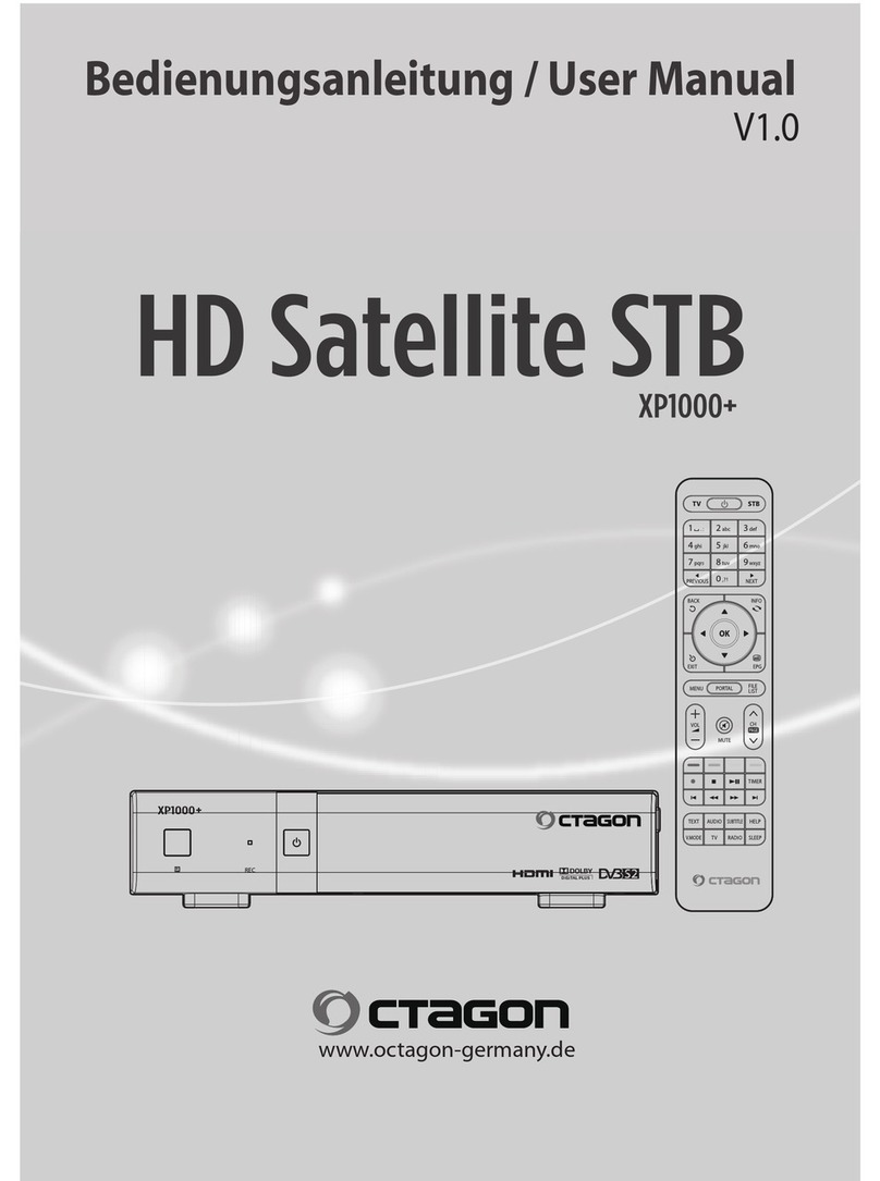 Octagon HD Satekkite STB XP1000+ user manual