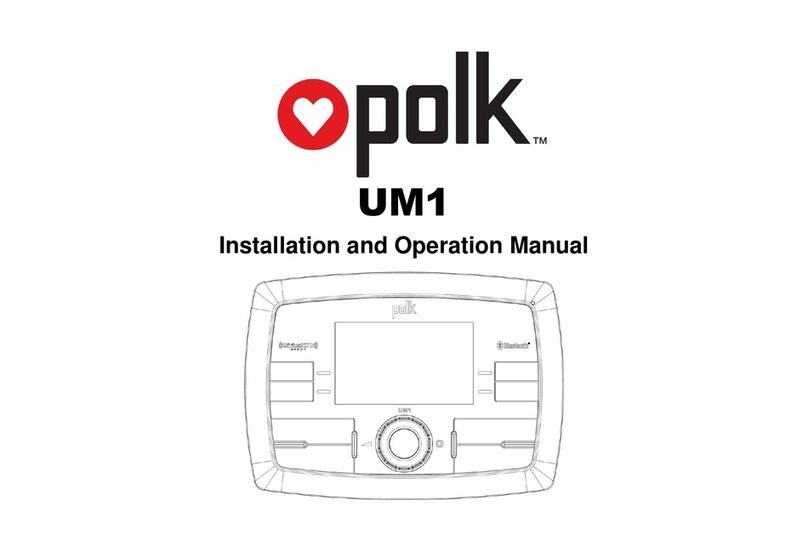 Polk Mono UM1 Installation and operation manual