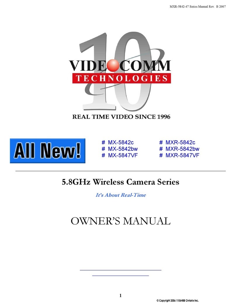 VideoComm Technologies MX-5842c owner's manual