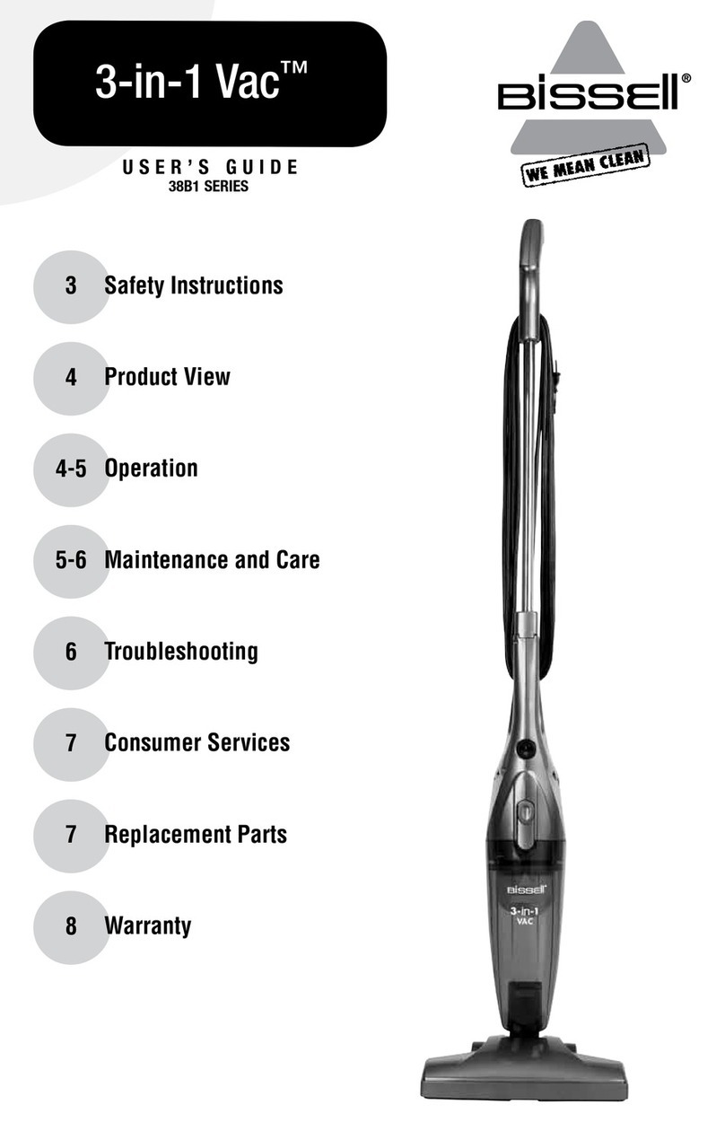 Bissell 3-in-1 Vac 38B1 SERIES user guide