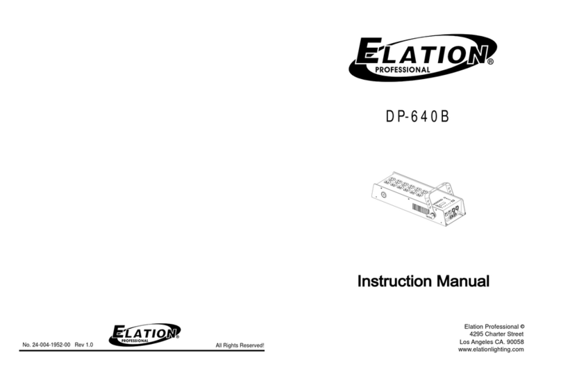Elation DP-640B instruction manual Elation DP-640B instruction manual