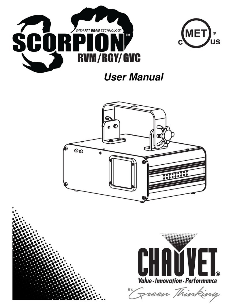 Chauvet Scorpion RVM user manual Chauvet Scorpion RVM user manual