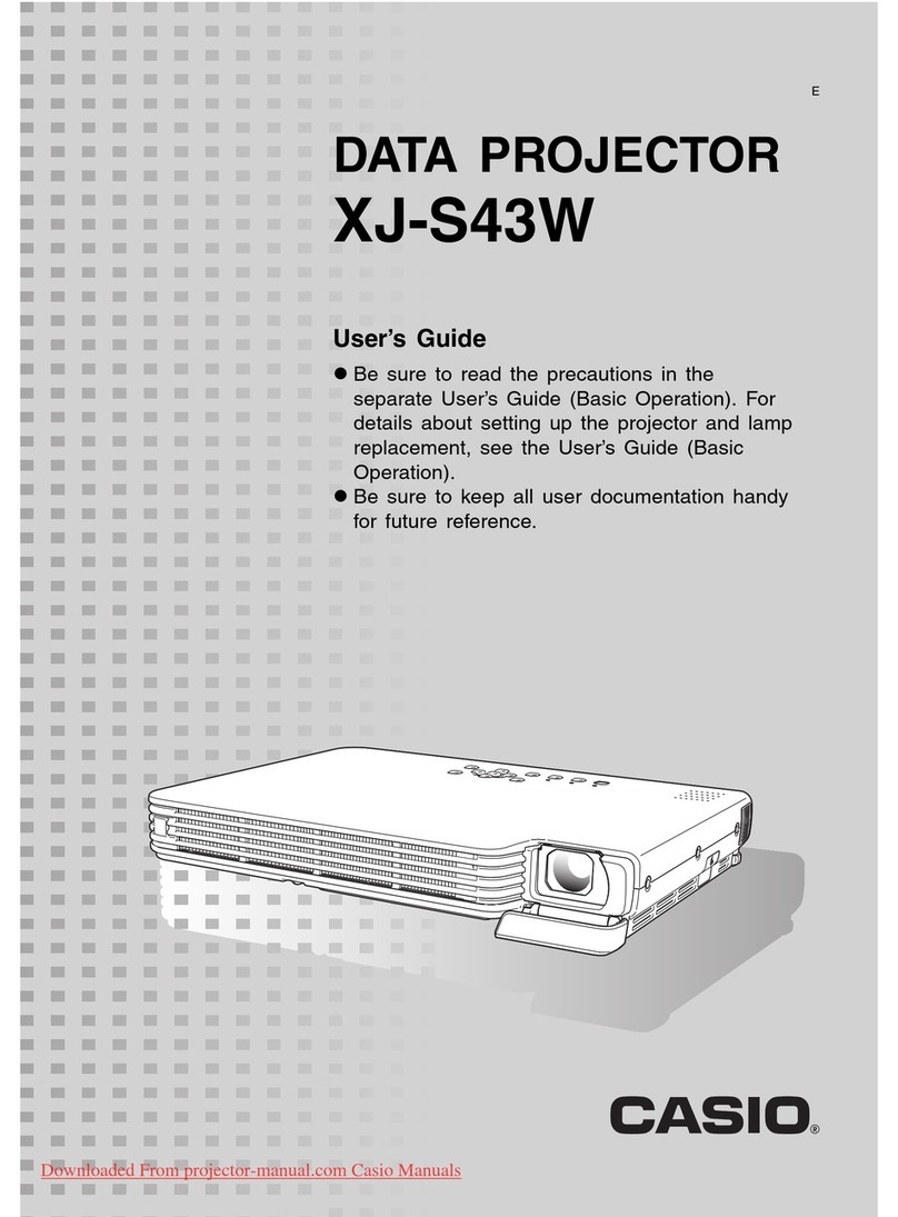 Casio XJ-S43W - WXGA DLP Projector User manual