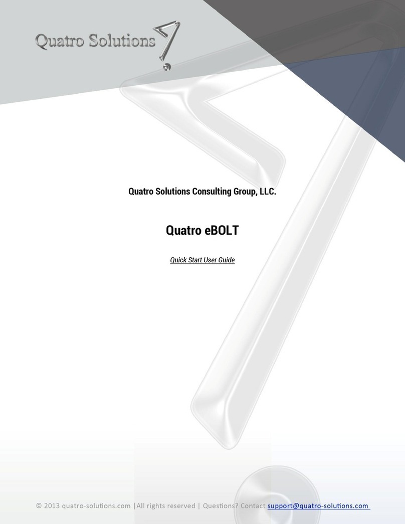 Quatro eBOLT Quick start user guide