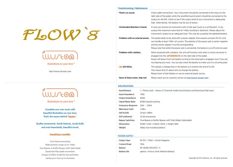 Illuston FLOW'8 User manual