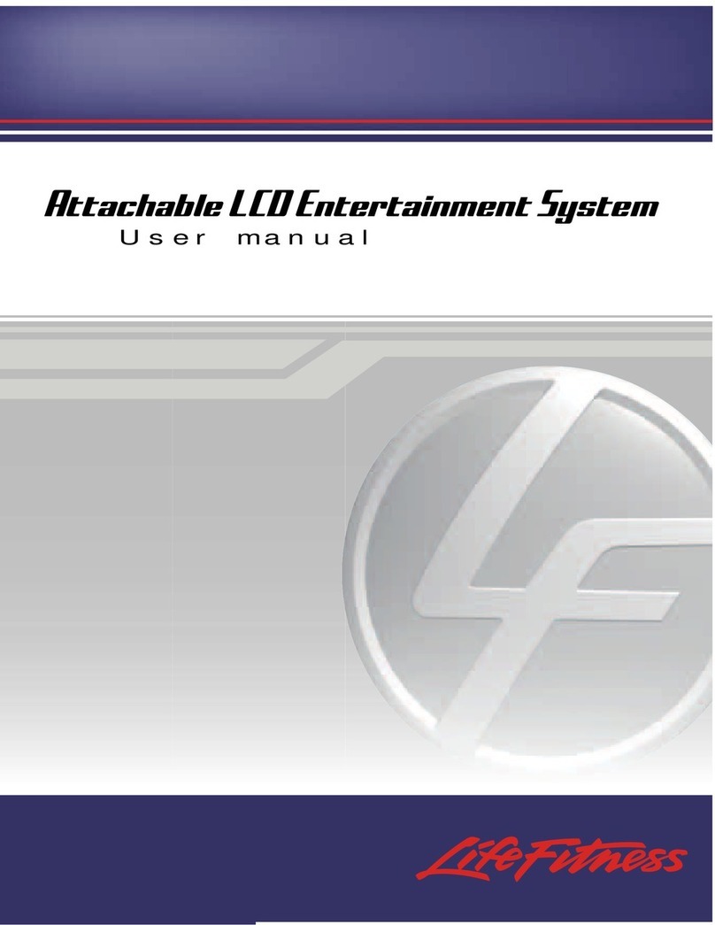 Life Fitness Attachable LCD Entertainment System user manual