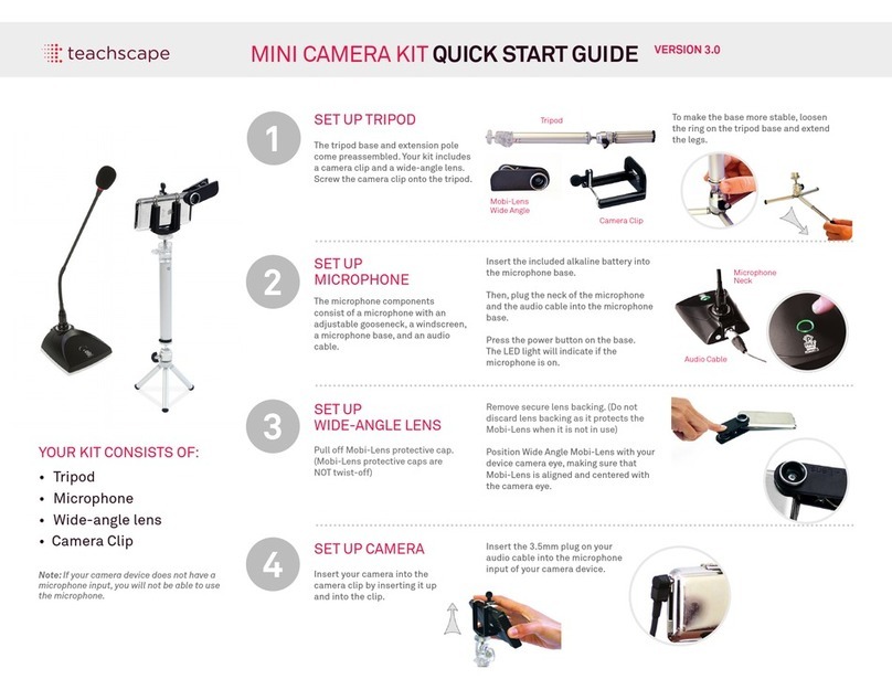 teachscape MINI CAMERA KIT quick start guide