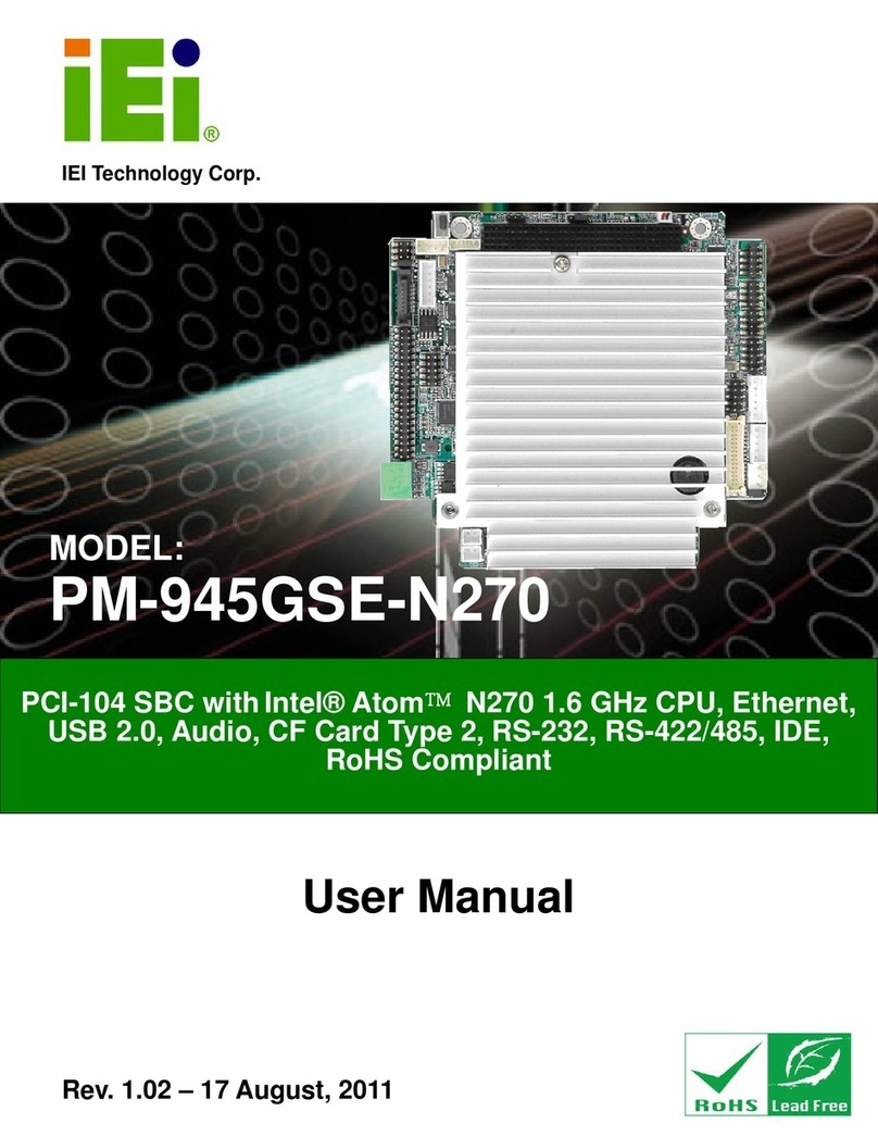 IEI Technology PM-945GSE-N270 user manual
