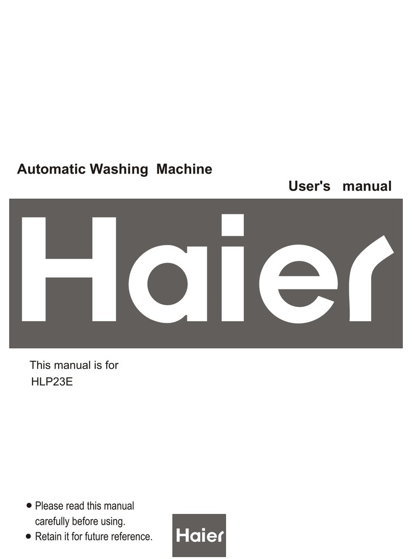 Haier HLP23E - Electronic Touch Pulsator Ing Portable Washing... User manual Haier HLP23E - Electronic Touch Pulsator Ing Portable Washing... User manual