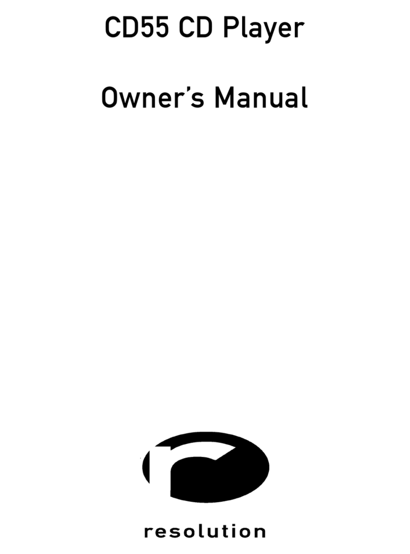 Resolution CD55 owner's manual