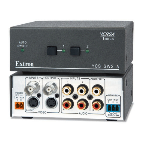 Extron electronics YCS SW2 A User manual