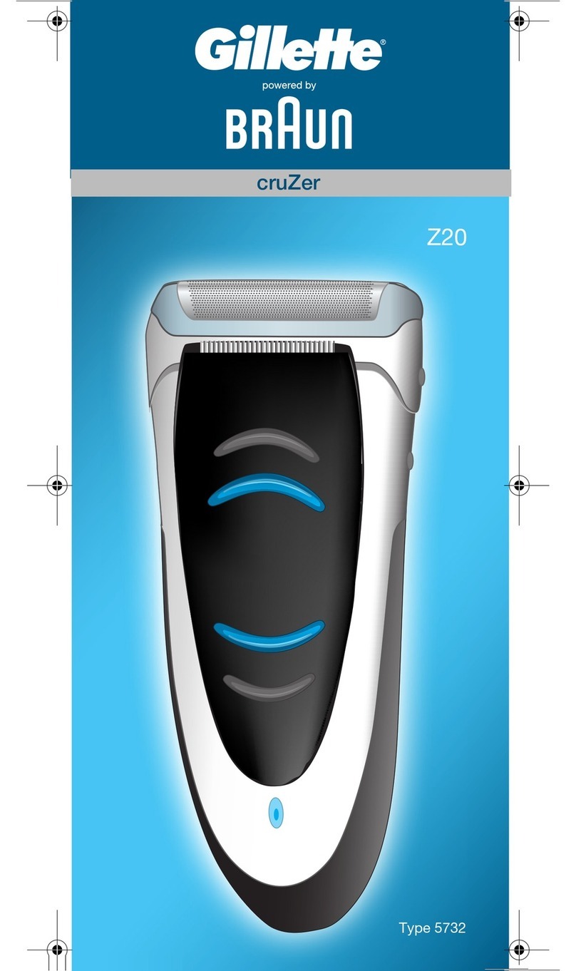 Braun Gillette cruZer Z20 User manual