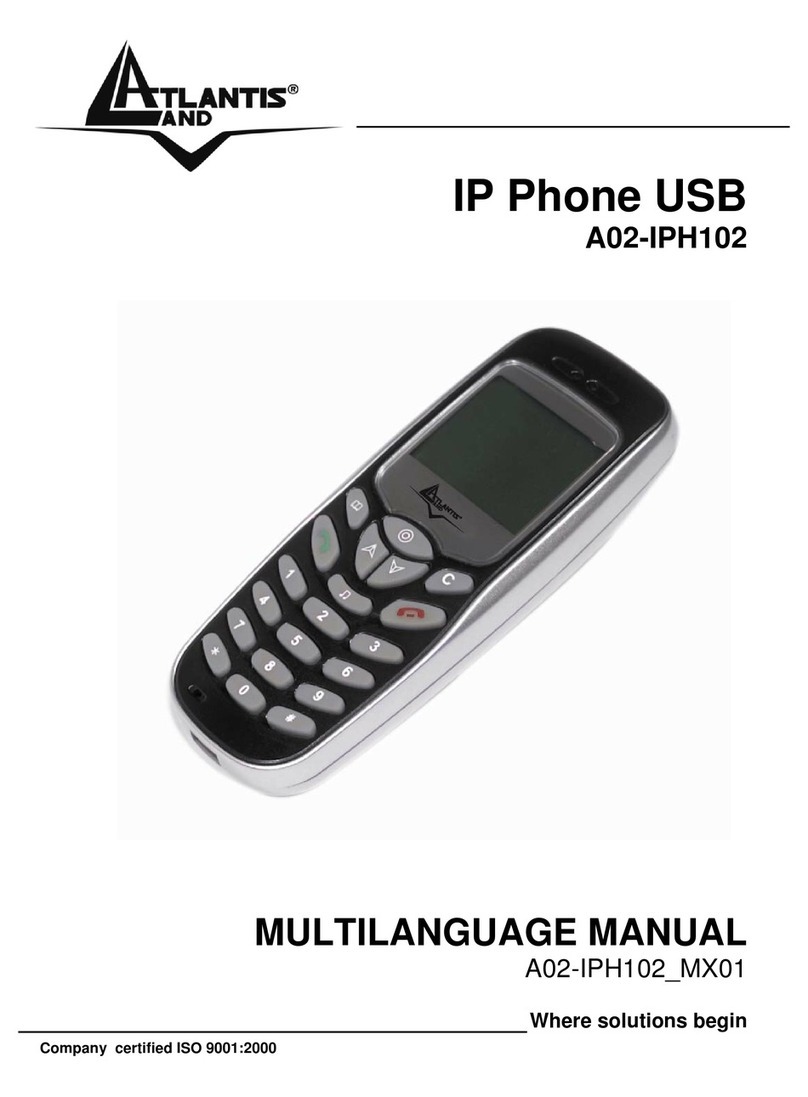 Atlantis Land A02-IPH102 manual