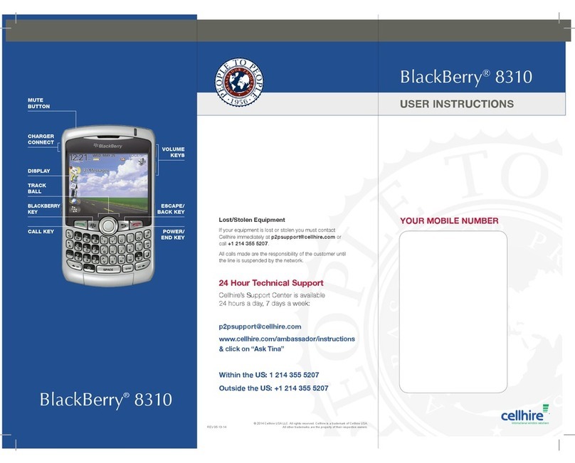 Blackbe;rry 8310 Curve AT&T User manual Blackbe;rry 8310 Curve AT&T User manual