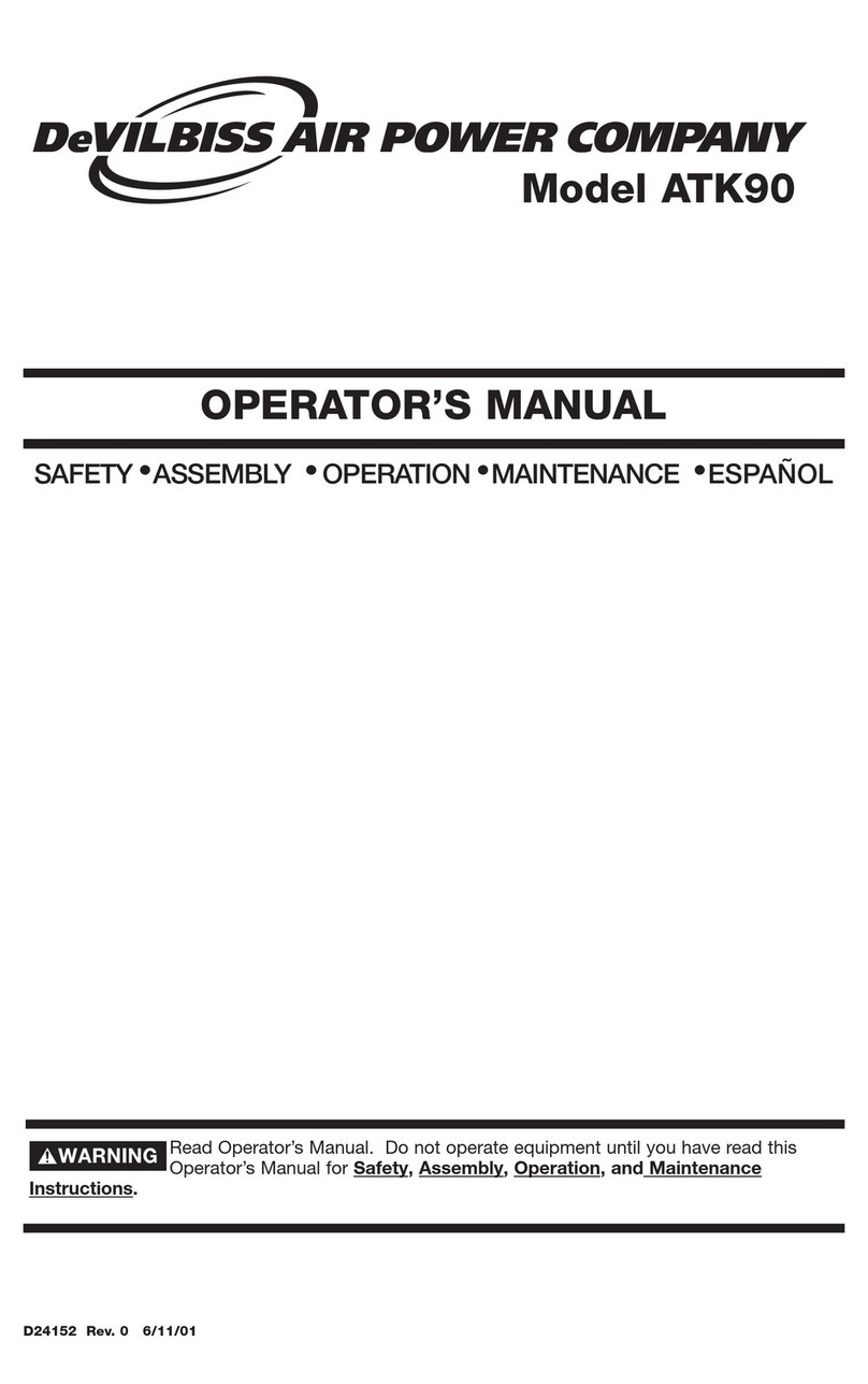 DeVilbiss ATK90 Operator's manual