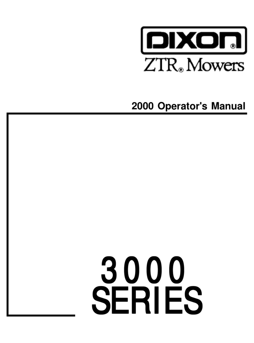 Dixon ZTR 3000 Series User manual