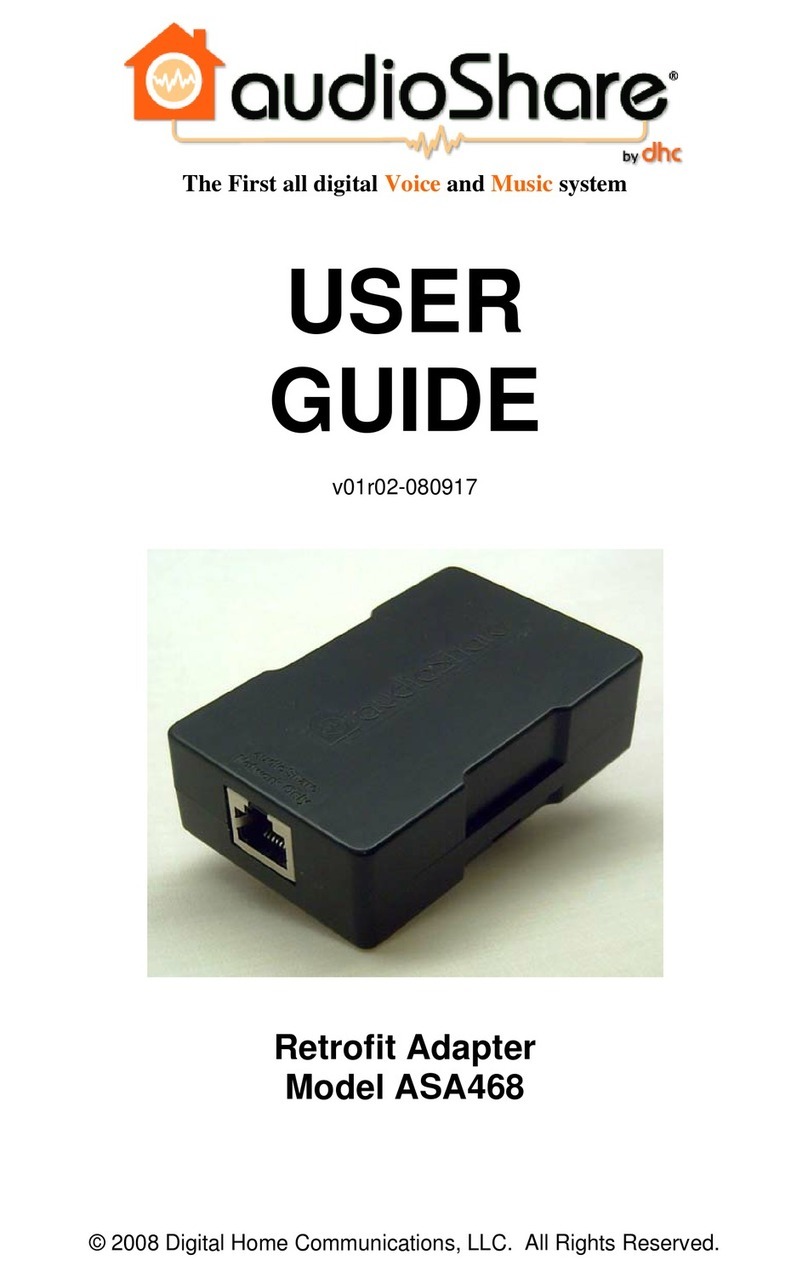 AudioShare ASA468 user guide
