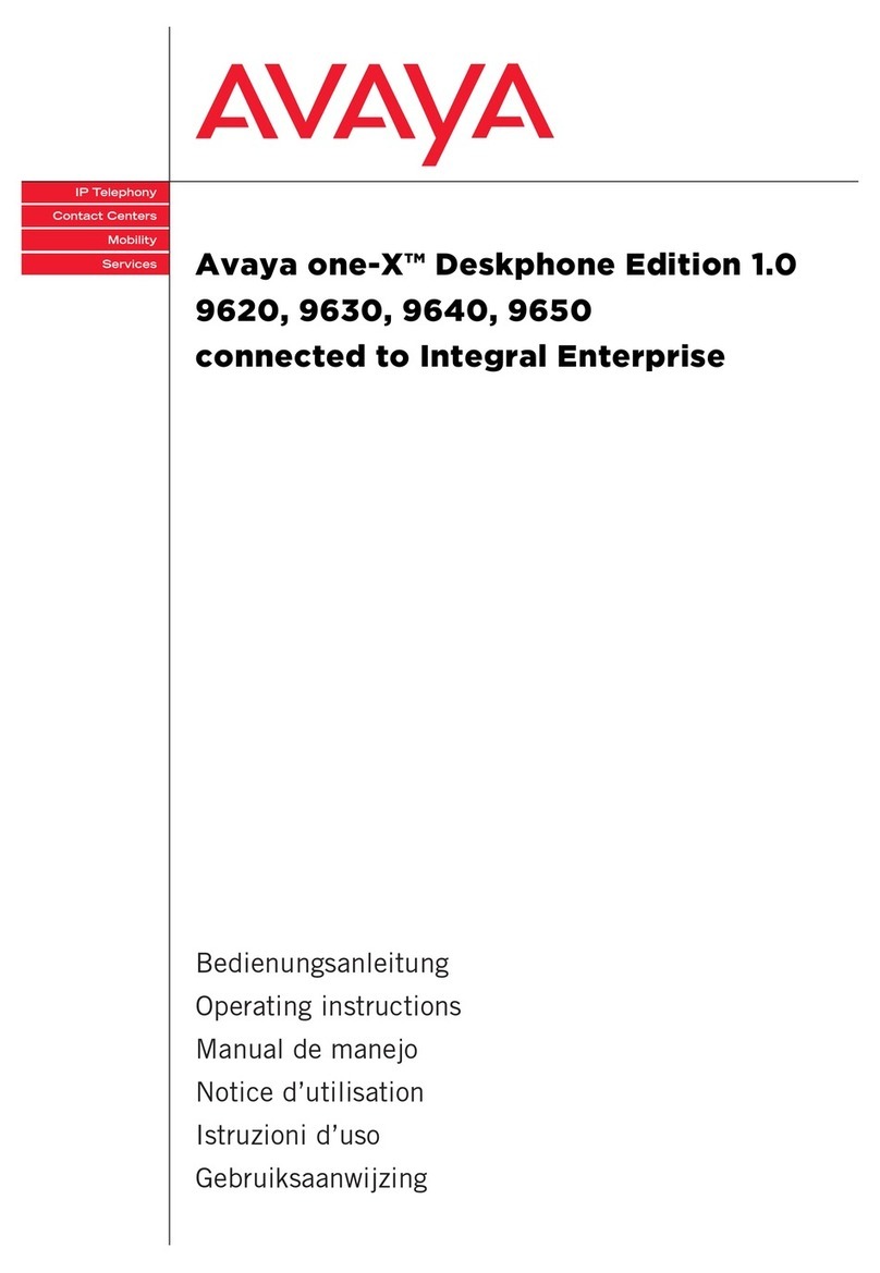 Avaya one-X Deskphone SIP 9620 User manual