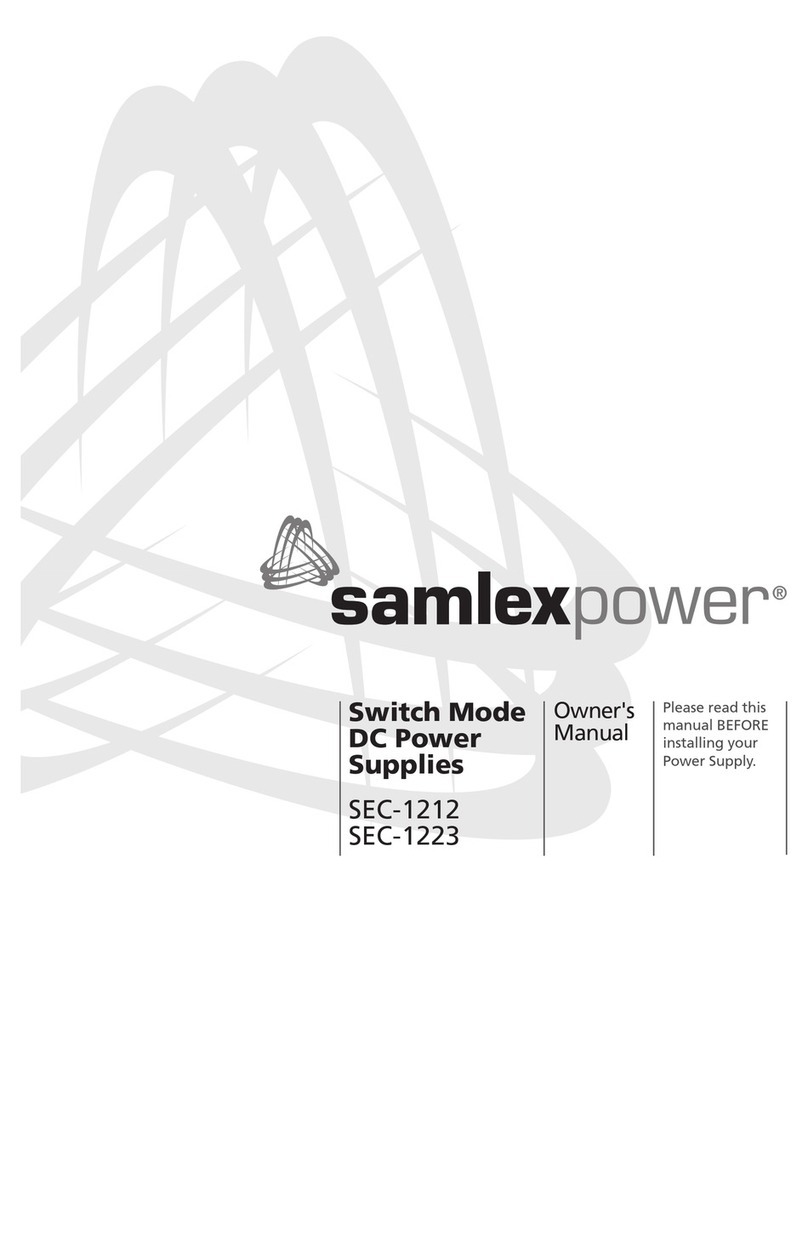SamplexPower SEC-1212 User manual