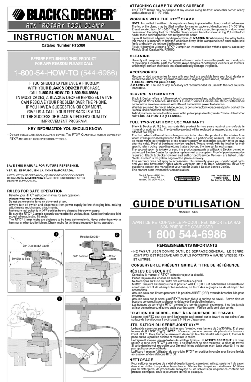 Black & Decker RT5300 User manual