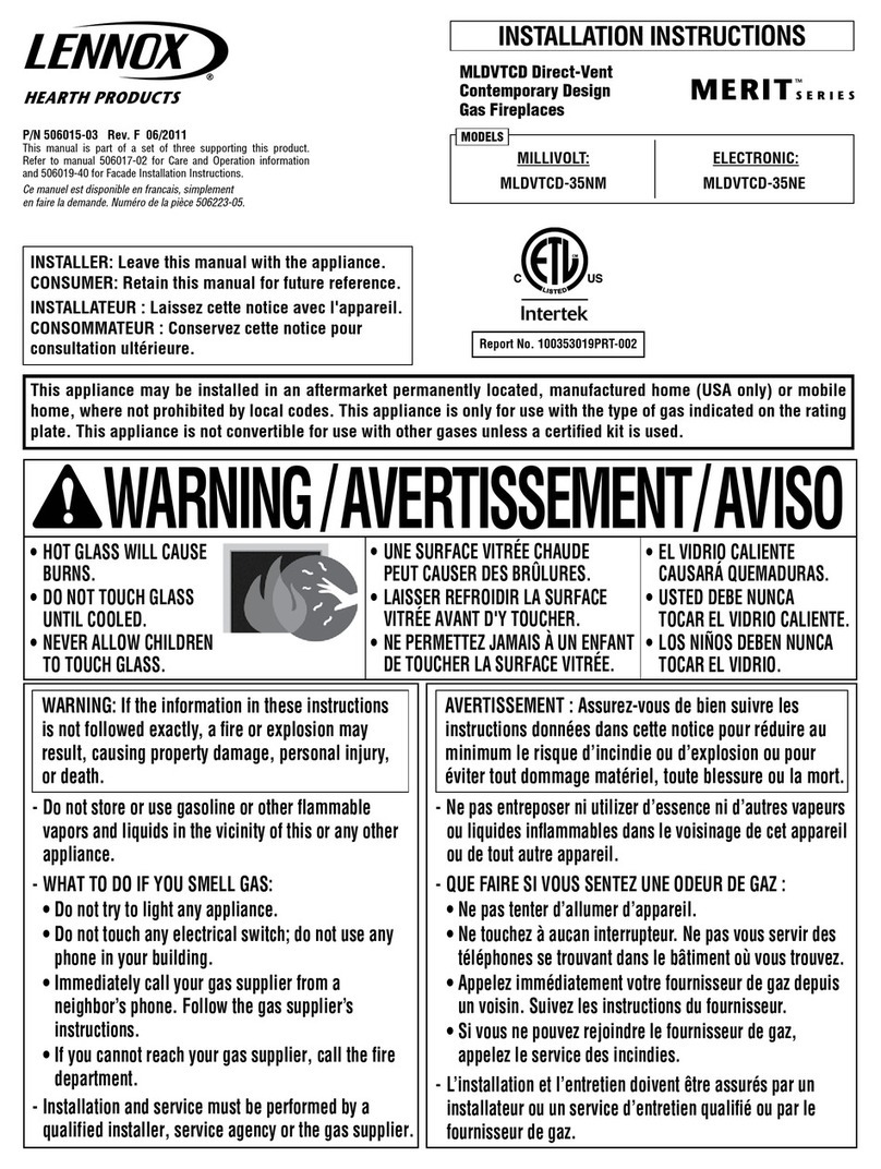 Lennox Merit Series MLDVTCD-35NE User manual