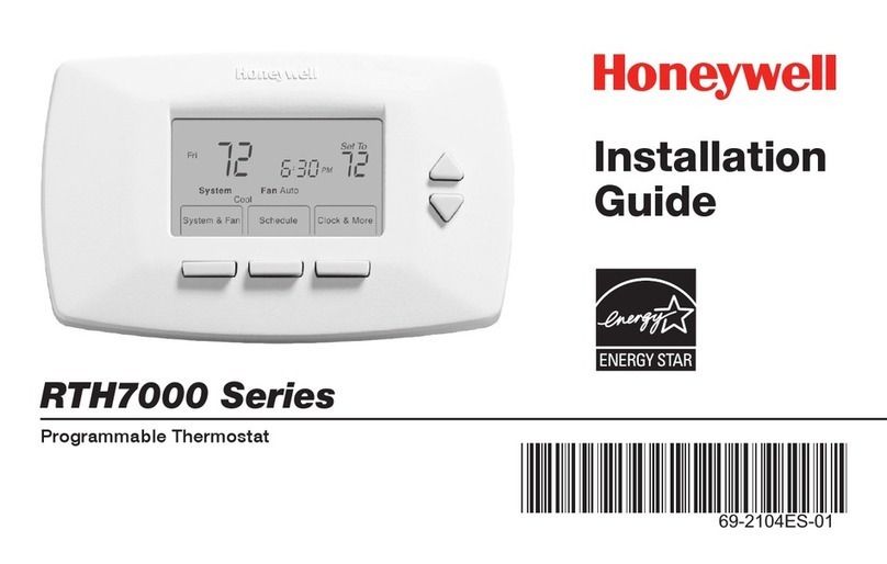 Honeywell RTH7400 series User manual Honeywell RTH7400 series User manual