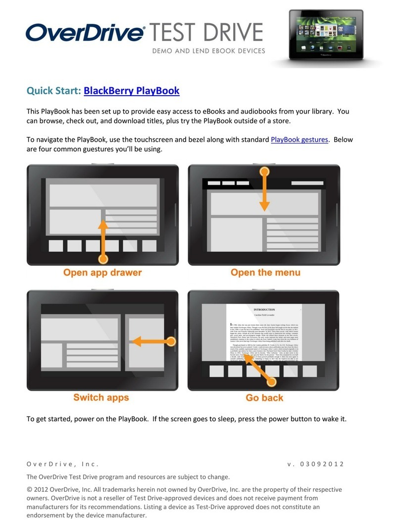 Blackbe;rry PlayBook Tablet User manual Blackbe;rry PlayBook Tablet User manual