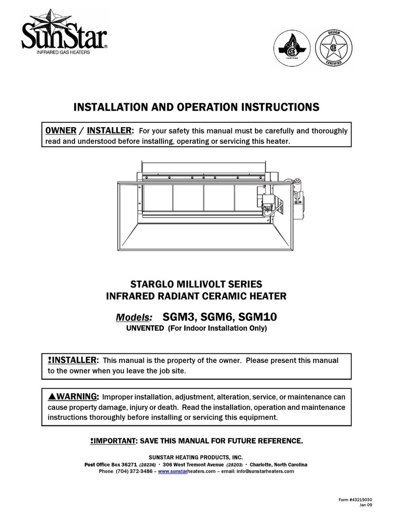 SunStar SGM3 Installation and operation instructions