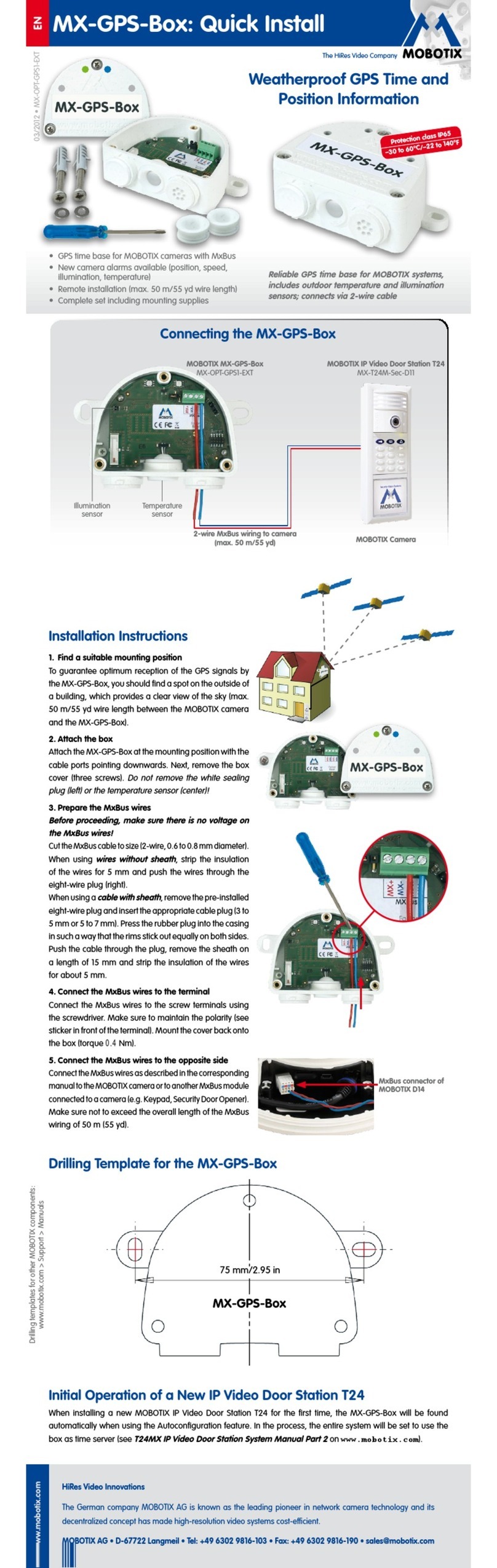 Mobotix MX-GPS-Box Quick install