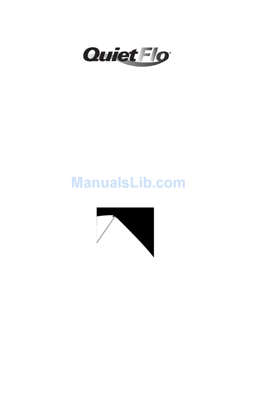 QuietFlo 30401 user manual