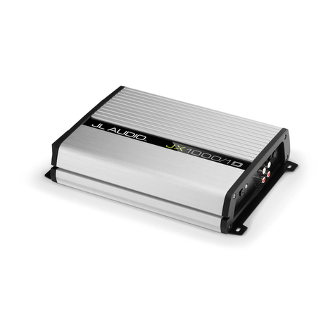 JL Audio JX500/1 owner's manual
