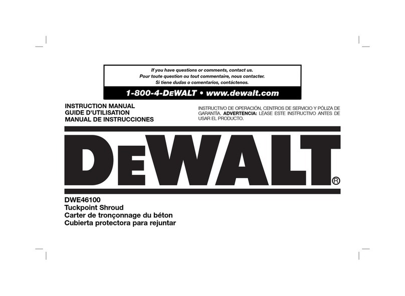 DeWalt DWE46100 instruction manual