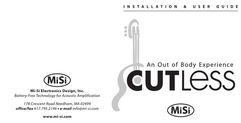 Mi-Si CUTLESS System Installation & user guide