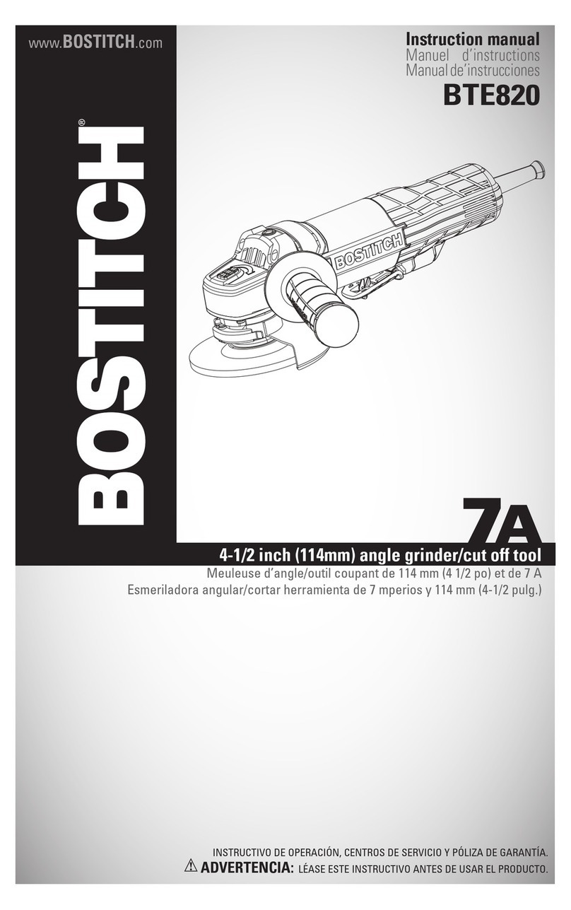 Bostitch BTE820 instruction manual