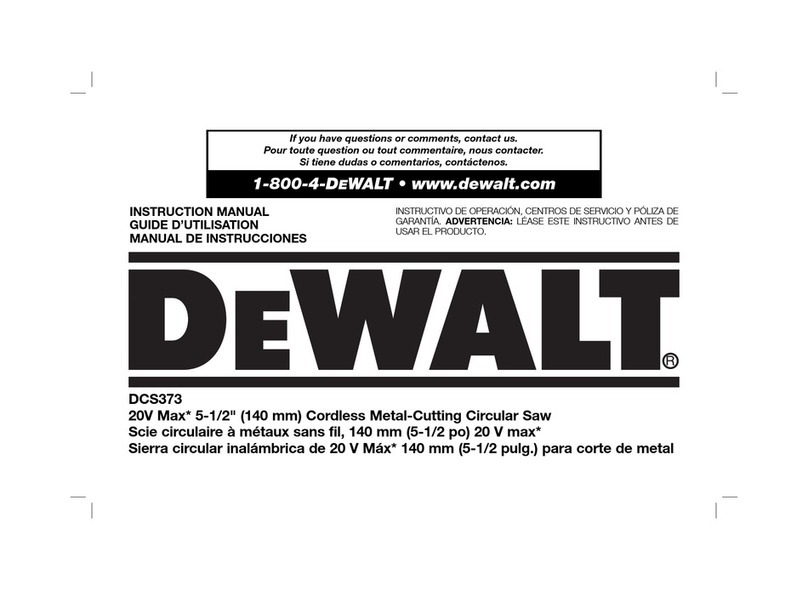 DeWalt DCS373 instruction manual
