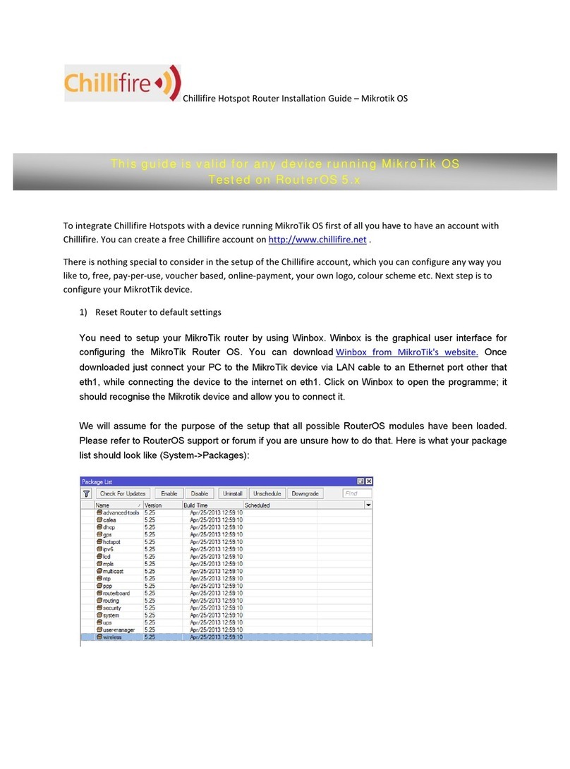 MikroTik Chillifire User manual