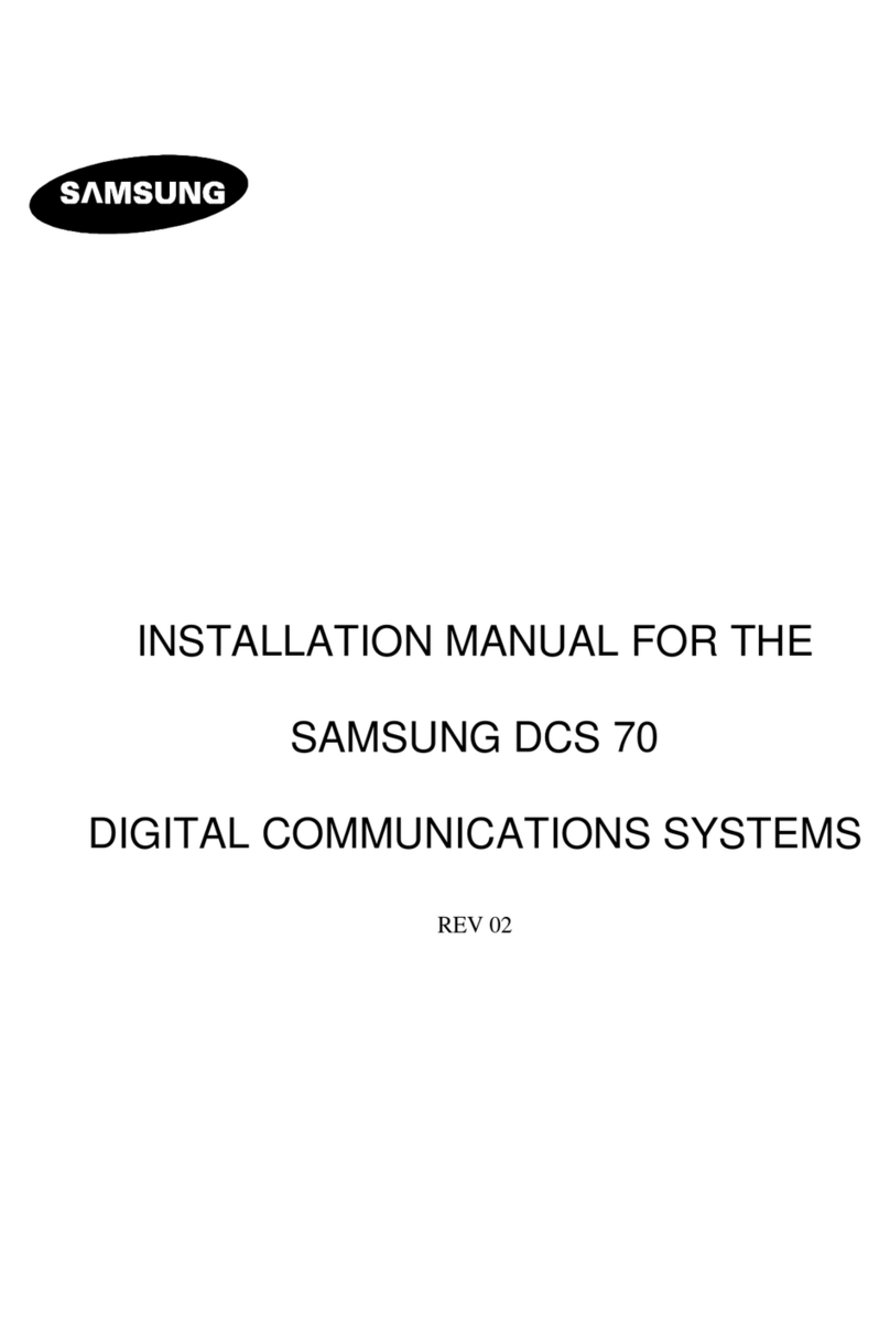 Samsung DCS 70 installation manual
