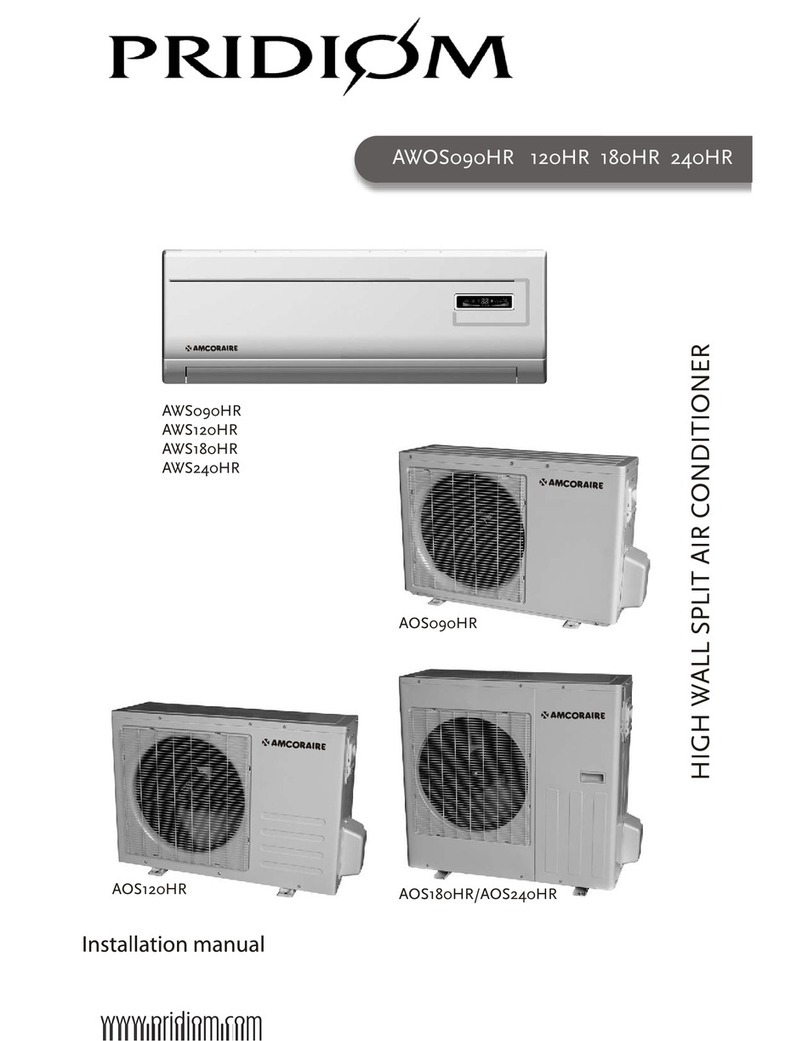 Pridiom AWS090HR Use and care manual