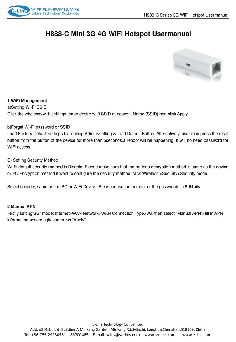 E-Lins H888-C Mini User manual